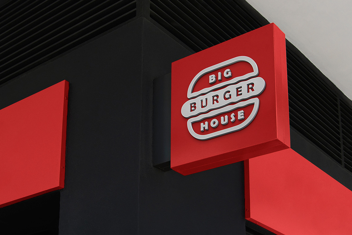 Logo Mockup 3D Sign Fast Food, a Product Mockup by Asylab (Photo 2 of 5)