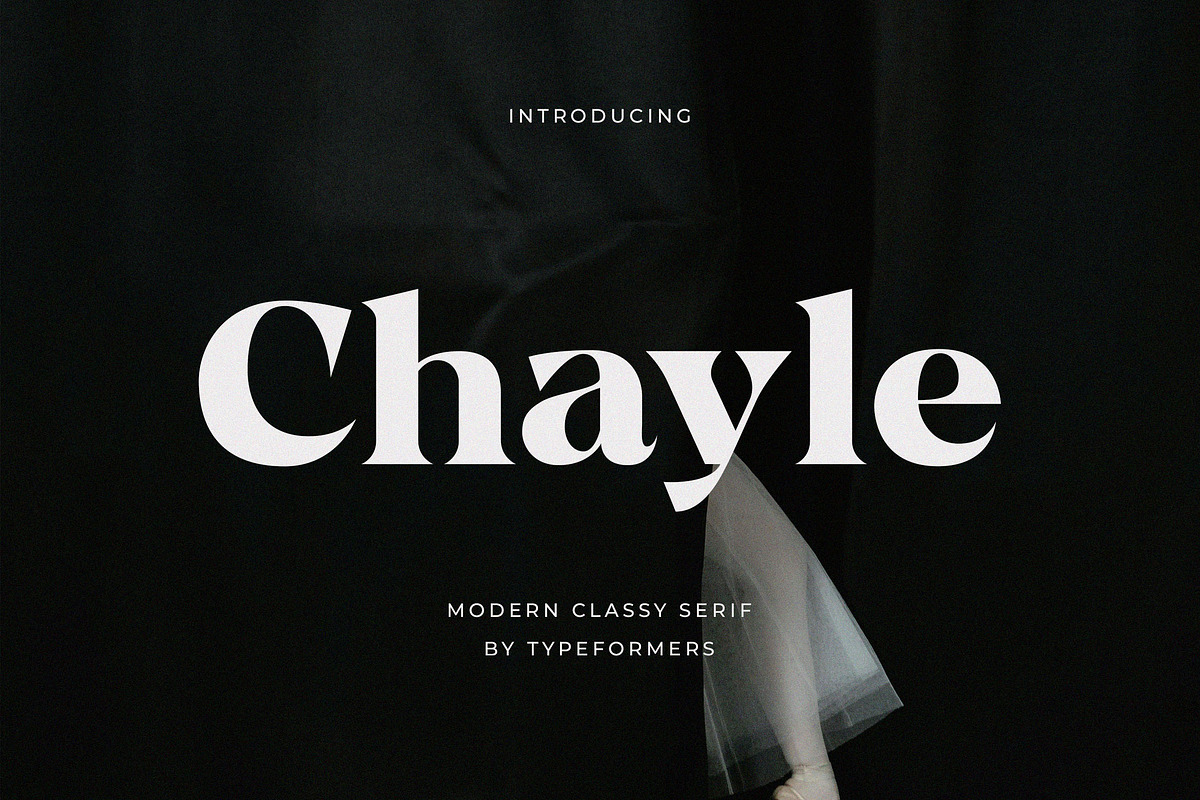 Chayle - Modern Classy Serif, a Serif Font by Typeformers (Photo 1 of 9)
