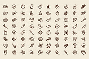 80 Hand-Drawn Fruits and Vegetables, an Icon by Hand-Drawn Goods (Thumbnail 2 of 2)