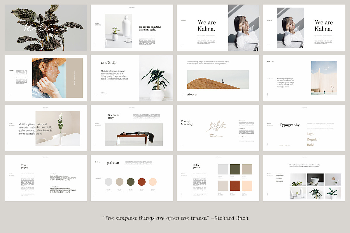 KALINA - Keynote Brand Guidelines, a Presentation Template by Elokka Std. (Photo 6 of 9)