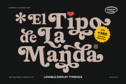 Tipo De La Manda | Retro Font, a Serif Font by Coastal Type (Thumbnail 1 of 9)