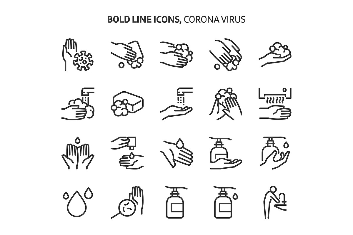 Bold Line Icons, an Outline Icon by Howcolour (Photo 38 of 151)