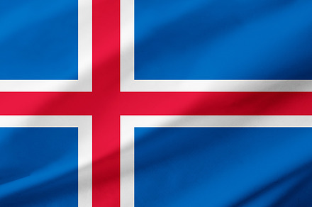 Iceland flag background with waving fabric texture, a Background Photo by Davizro's Market