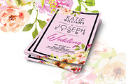 Floral Wedding Invitation, an Invitation Template by Tiaga (Thumbnail 2 of 3)