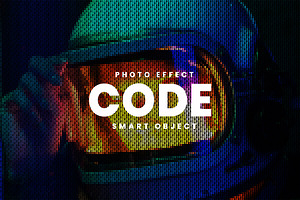 Binary Code Photo Effect