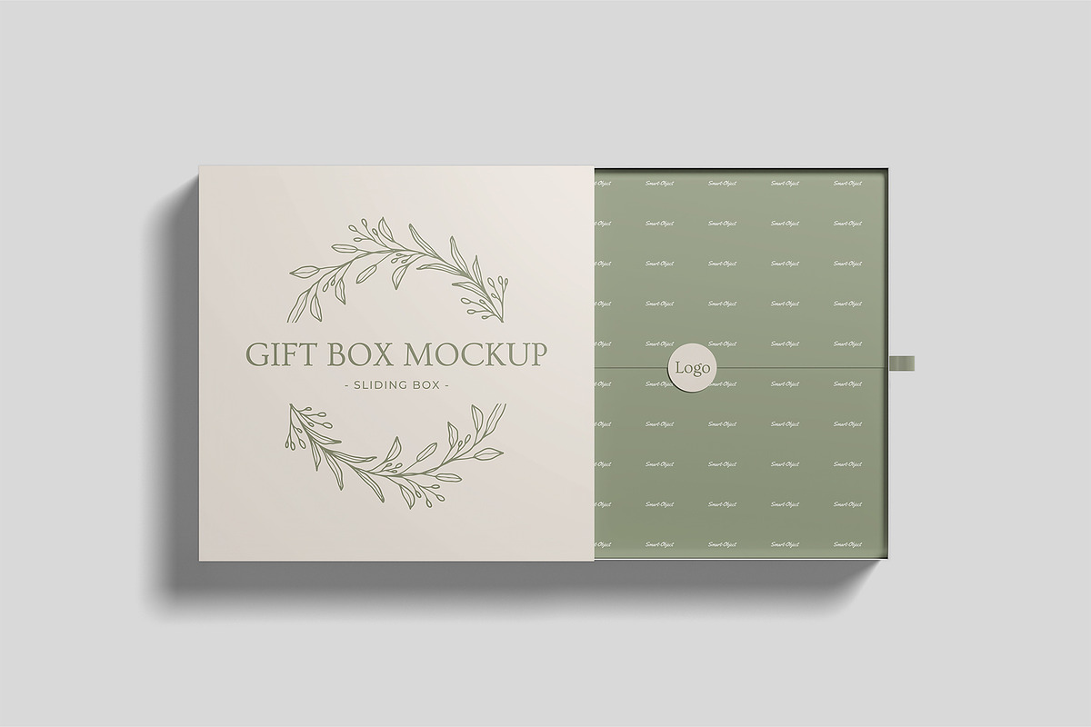 Sliding Gift Box Mockup, a Packaging Mockup by Compositing Studio (Photo 11 of 21)