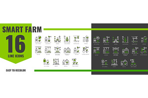 Smart robot farm agriculture, a Technology Illustration by Vector Tradition