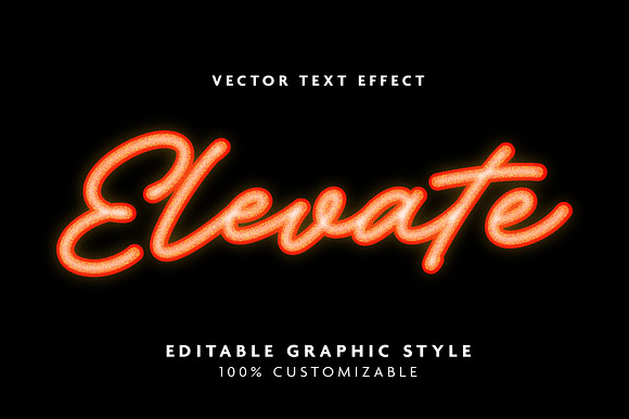Glowing Neon Script Text Effect preview 3