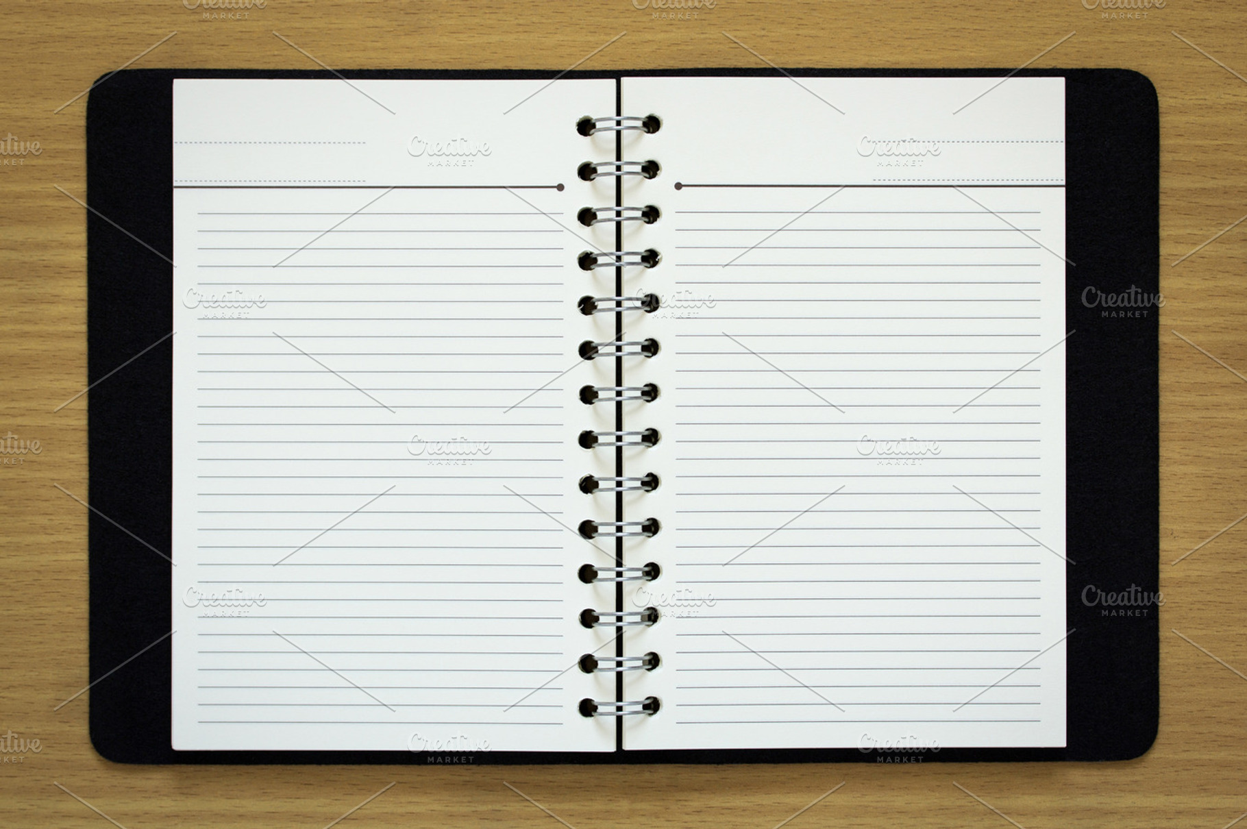 Blank spiral notebook containing notebook, paper, and white, a School & Education Photo by aopsan