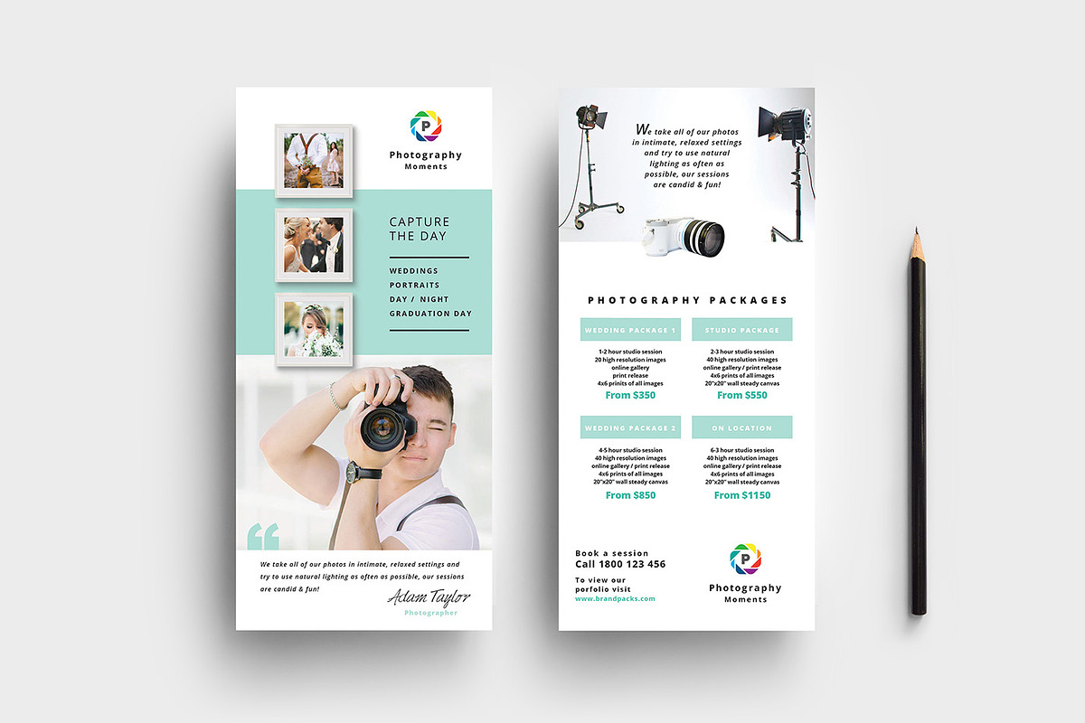 Wedding Photography Templates Pack 2, a Flyer Template by BrandPacks (Photo 12 of 18)