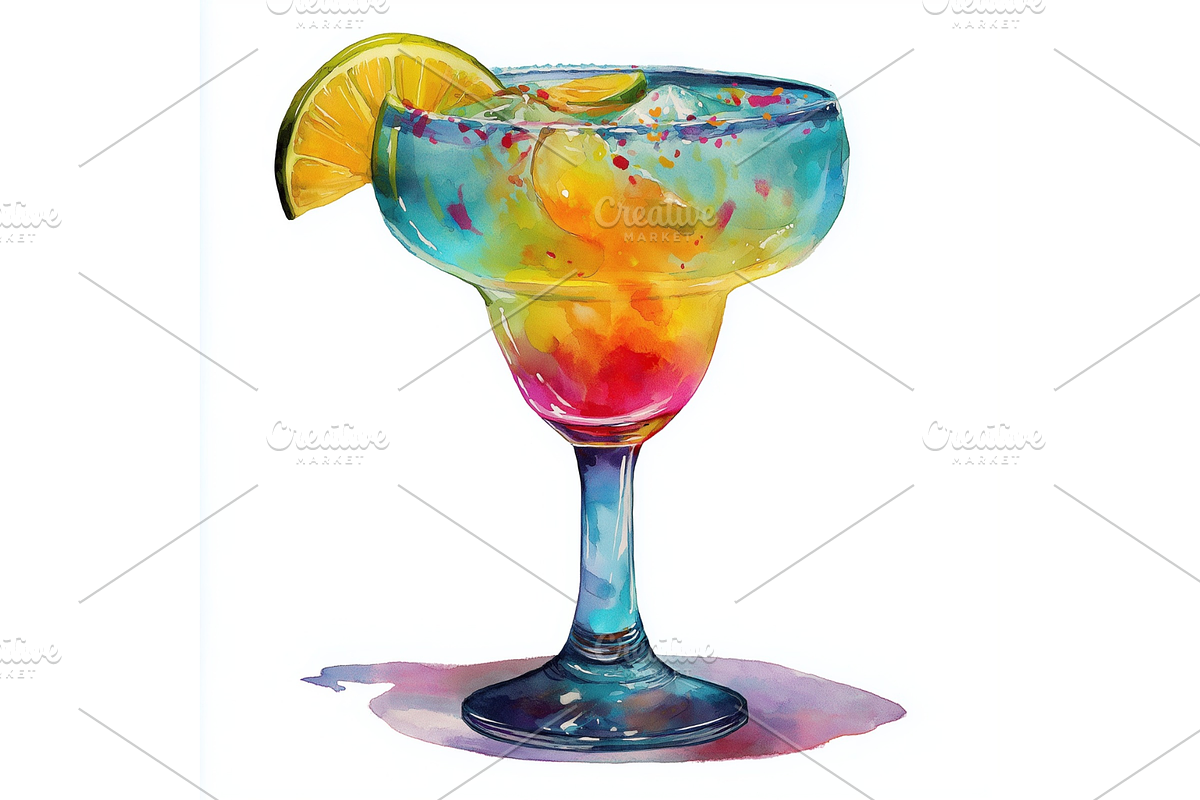 Prompt Cocktail glass clipart, a Decorative Illustration by Creative design (Photo 5 of 7)