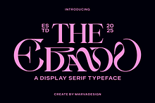 Ebamo - Serif Display Font