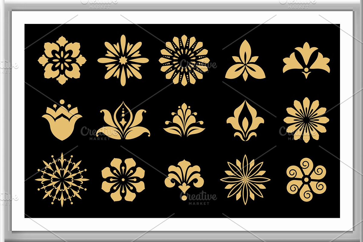 Vector floral set. Spring or summer, an Object Graphic by RODINA (Photo 2 of 3)