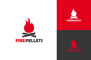 Fire Pellets Logo, a Branding & Logo Template by zaqilogo