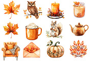 Autumn Aesthetic Elements Clipart, an Illustration by Designworld (Thumbnail 9 of 9)