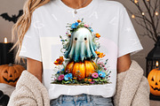 Whimsical Ghost Clipart Bundle, a Transportation Illustration by Digital Artistic99 (Thumbnail 5 of 7)
