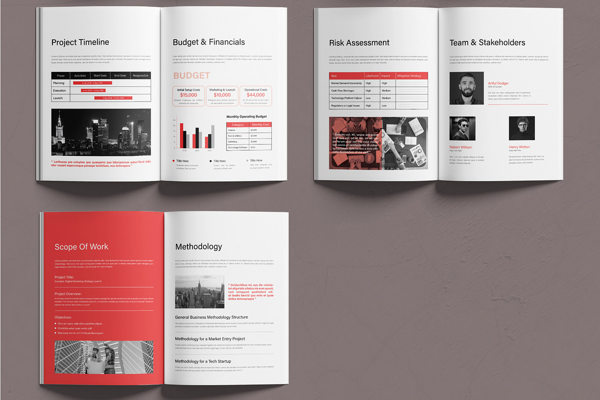 Business Project Proposal Template, a Brochure Template by MightyDesign (Photo 3 of 6)