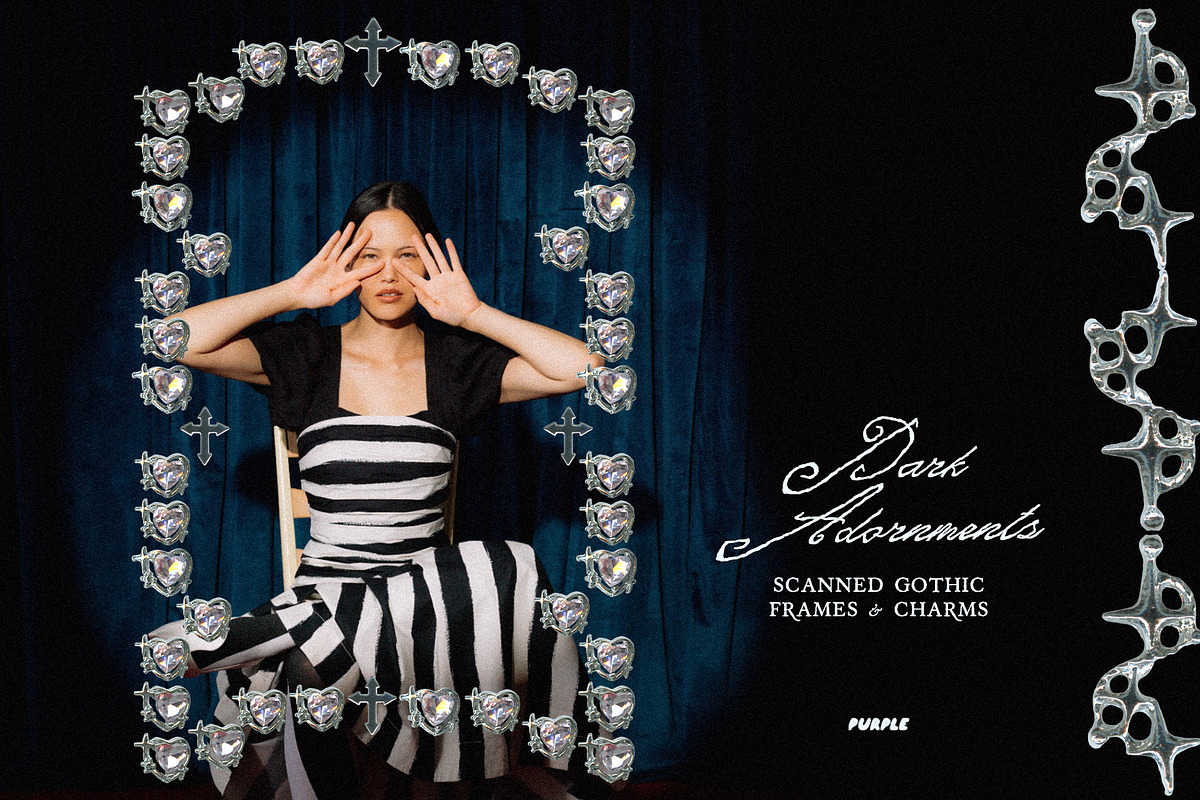 Dark Adornments Gothic Frames Charms, an Object Graphic by Purple (Photo 4 of 10)