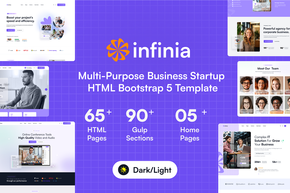 Infinia - Startup HTML Template, a HTML Template by AliThemes (Photo 1 of 2)
