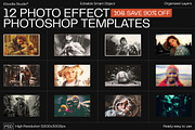 12 Photo Effect Templates, a Layer Style Add-On by iDoodle Studio (Thumbnail 1 of 6)
