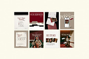 Burgundy Instagram Template, a Social Media Template by Row Creative (Thumbnail 9 of 10)