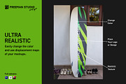 Surfboard Mockup Set, a Merchandise Mockup by Freeman Studio (Thumbnail 5 of 16)