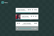 Square PSD vector UI web set, a Templates & Theme by Makoto (Thumbnail 3 of 5)