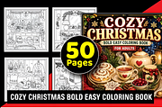 Cozy Christmas Bold Easy Coloring, a Seasonal Illustration by Design Station (Thumbnail 1 of 5)