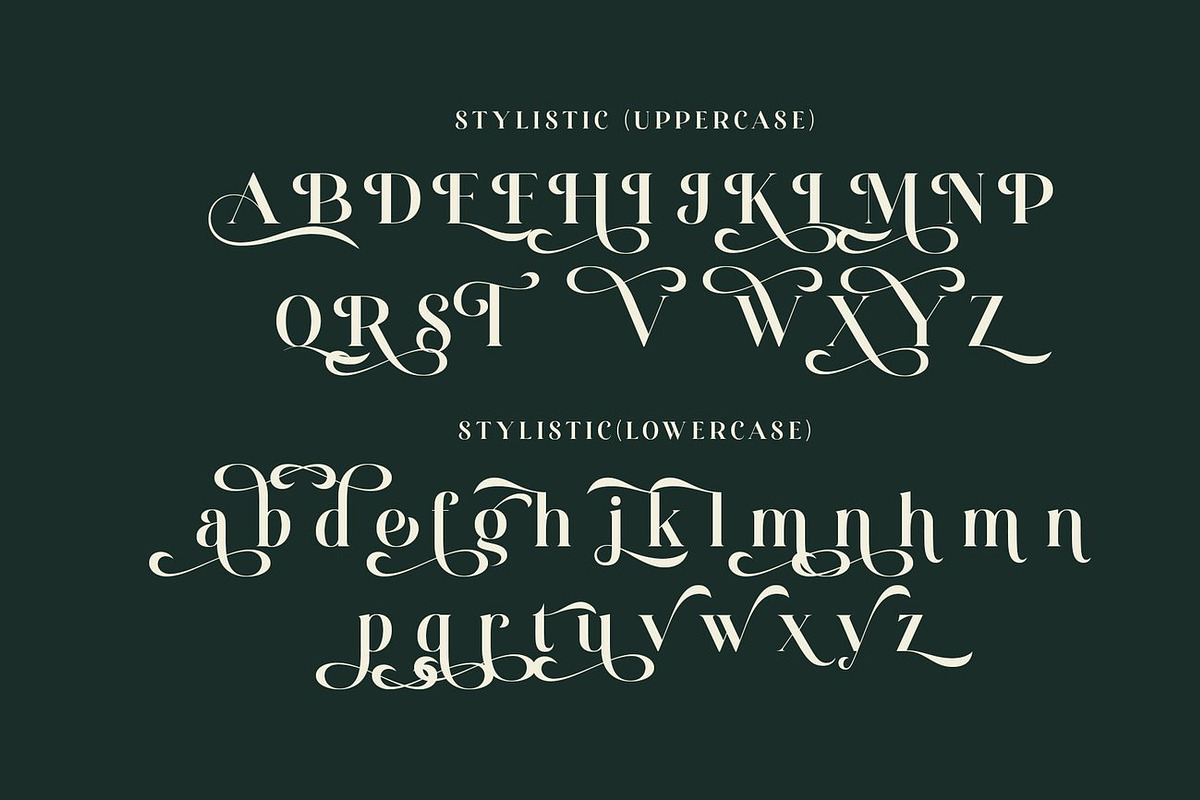 Quning - Elegant Serif Font, a Serif Font by Luna Shop (Photo 2 of 9)