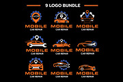 Mobile Car Repair Logo Bundle, a Branding & Logo Template by Guavanaboy (Thumbnail 1 of 3)