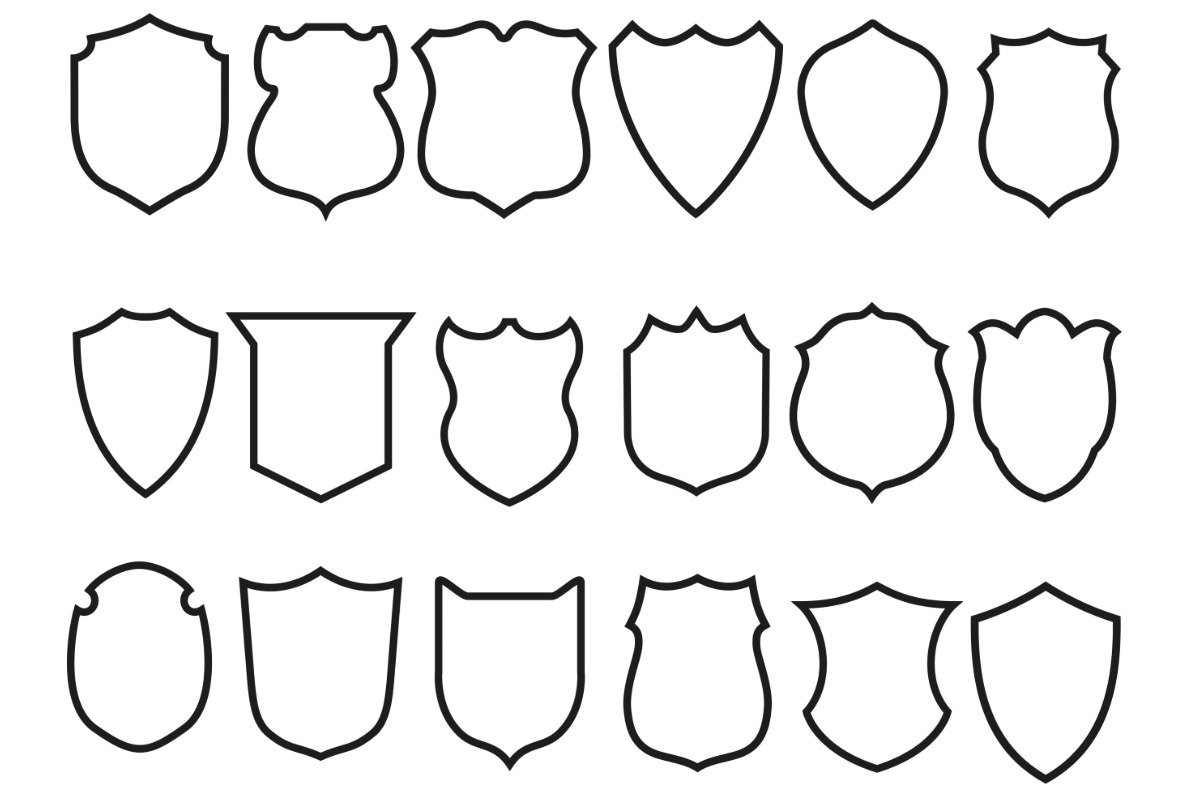 Shields Set 1 Procreate Brush Stamps, a Brush Add-On by Disasterology Ink (Photo 8 of 10)