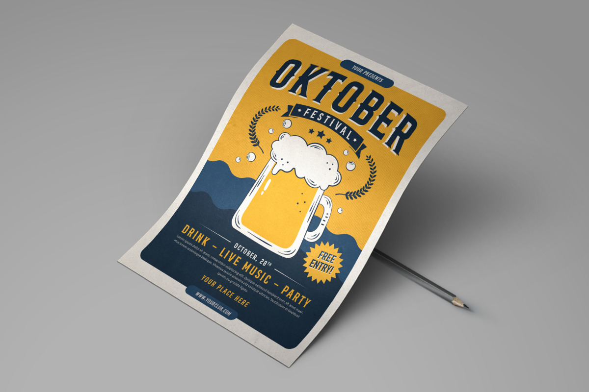 Oktoberfest Party Flyer Set, a Flyer Template by monogrph (Photo 3 of 4)