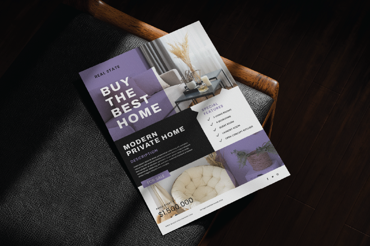 Sale real estate flyer template, a Flyer Template by Workhu (Photo 3 of 3)