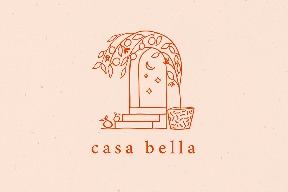 Casa Bella Line Art Logo Template, a Branding & Logo Template by The Wall Art Mockup Shop (Photo 2 of 4)