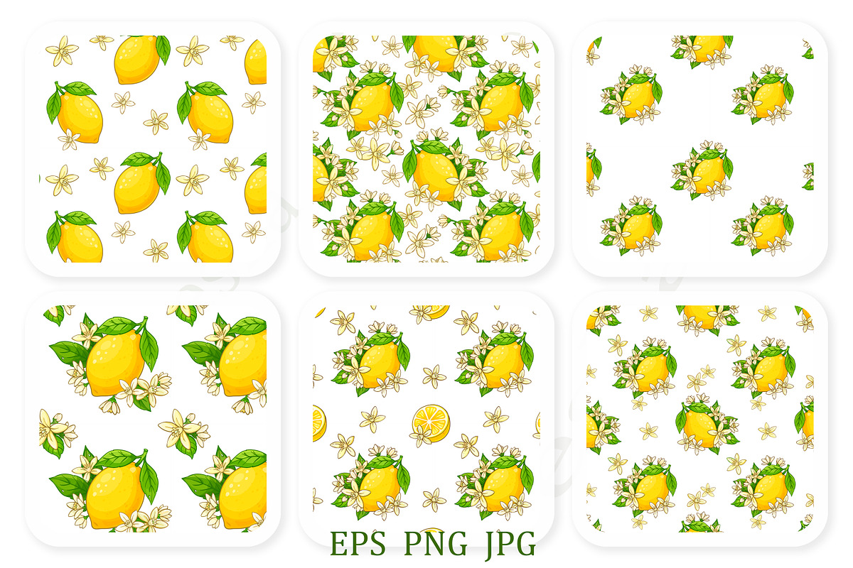 Lemon Blossom Vector Set – 3 Floral, an Illustration by EshaStudio (Photo 5 of 5)