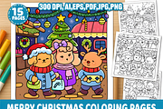 Merry Christmas Coloring Pages, a Decorative Illustration by Coco Bloom (Thumbnail 1 of 4)