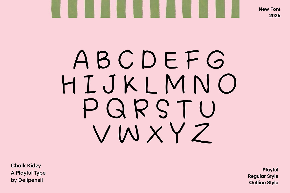 Chalk Kidzy - Bold, Fun, and Full, a Handwritten Font by delipensil (Photo 5 of 10)