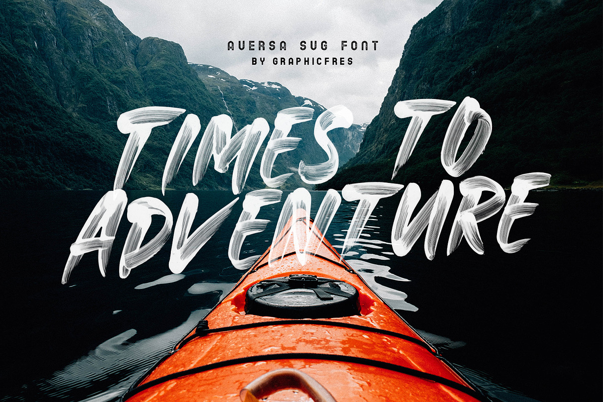 Aversa SVG Font + 27 Brushes preview 7
