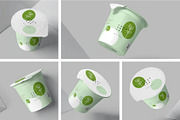 Yogurt Cup Mockups, a Packaging Mockup by megostudi0 (Thumbnail 1 of 7)