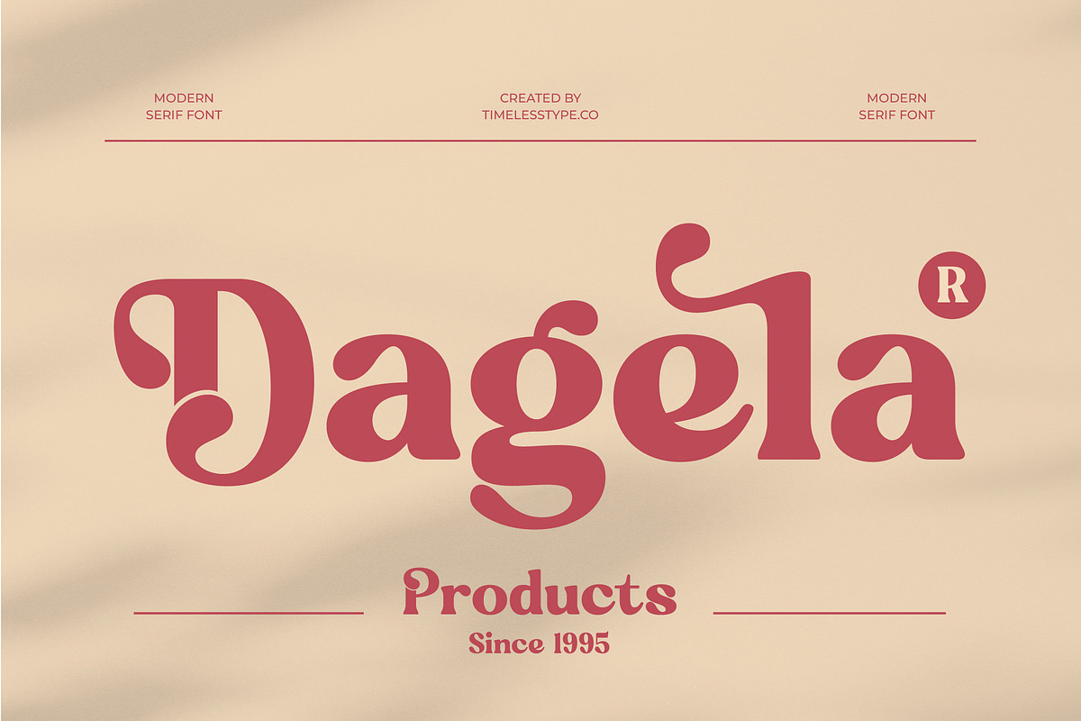 Regina Bonita Modern Retro Serif, a Serif Font by timelesstype.co (Photo 4 of 20)