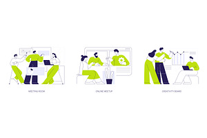 Teamwork at the office isolated, a Finance Illustration by Visual Generation