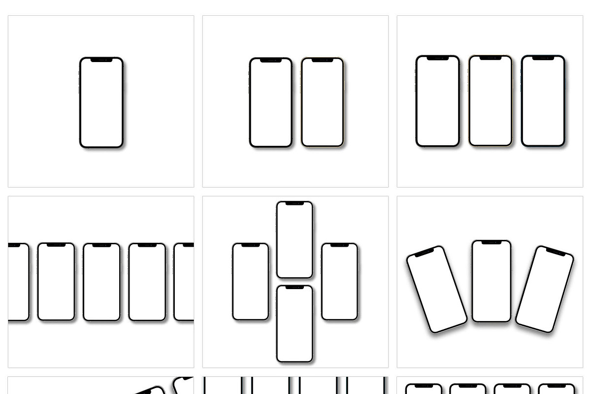 ALL 3D iPHONE MOCK-UP BUNDLE VOL-4, an iPhone Mockup by Graphicsworld125 (Photo 4 of 21)