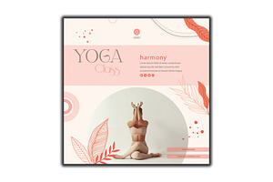 Yoga Flyer Design Template, a Flyer Template by YUDesignStore