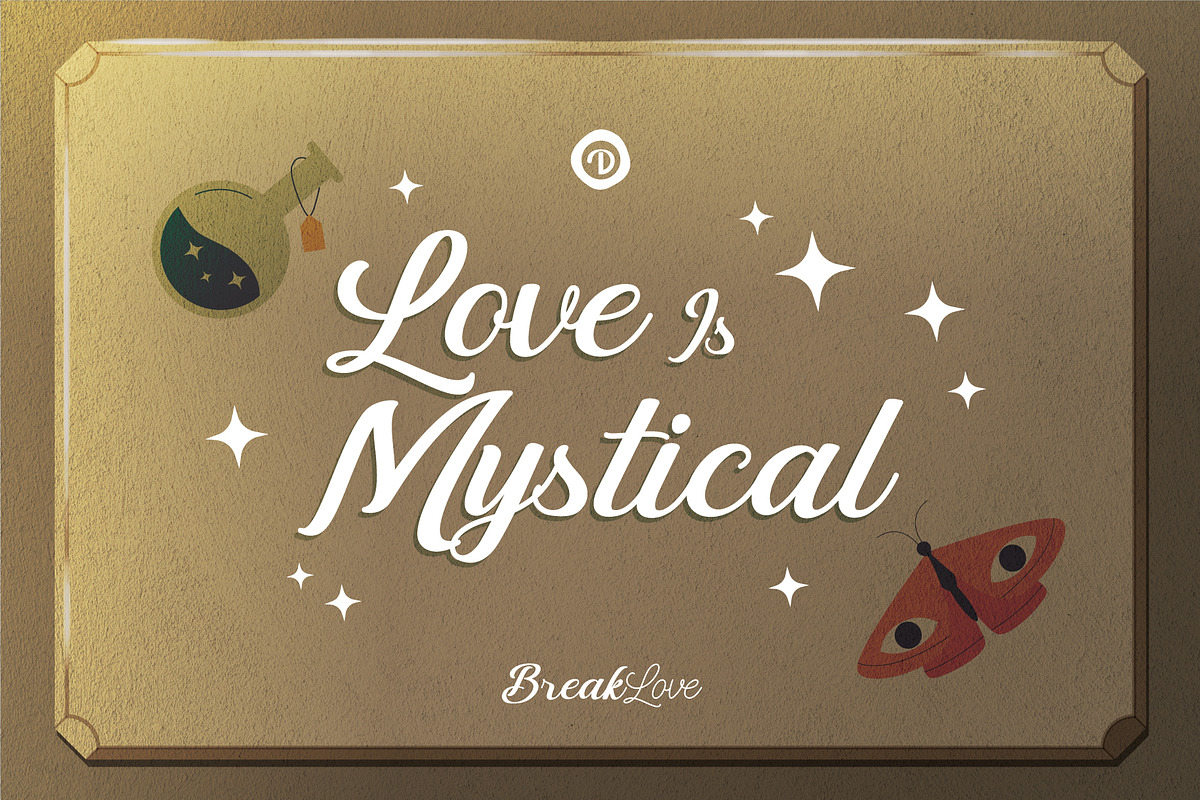 BreakLove, a Script Font by Drizy (Photo 7 of 9)