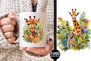 Gorgeous Giraffes clipart, an Animal Illustration by AMBillustrations (Thumbnail 2 of 5)