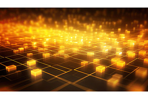 digital yellow technology background, a Technology Photo by pikepicture