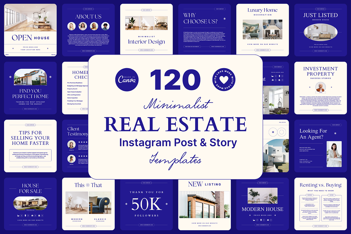 120 Minimalist Real Estate Instagram, a Social Media Template by Branding Victory STD (Photo 1 of 10)