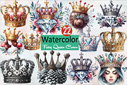 Fairy Queen Crown Sublimation Clipar, an Illustration by SVGArt (Thumbnail 1 of 7)