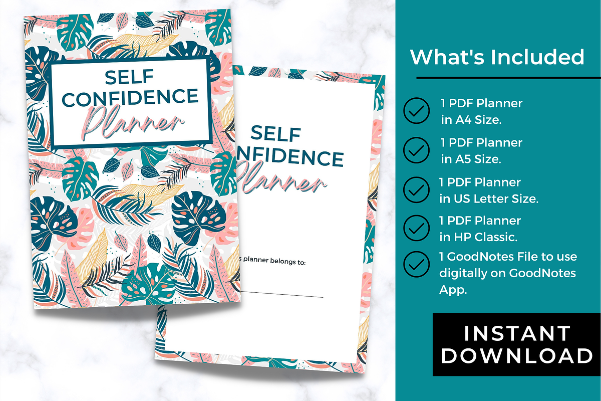 Self Confidence Planner - Printable