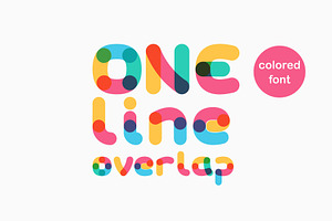 OneLineOverlapC-Bold.otf, a Symbol Font by kaer_shop